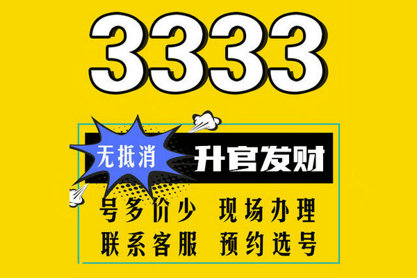 東明尾號333吉祥號回收